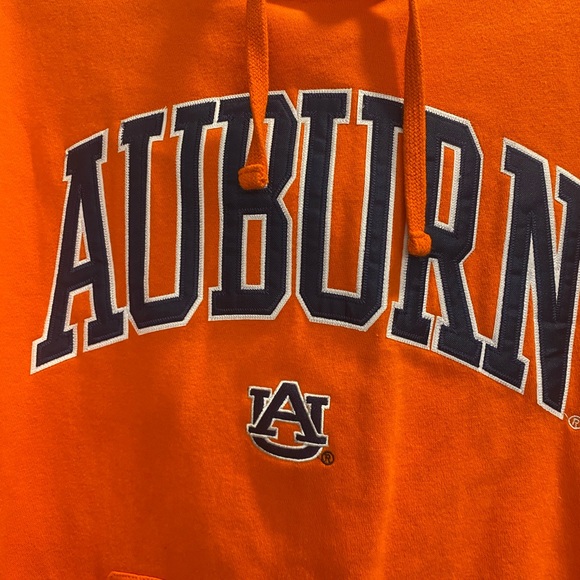 Auburn University Football Orange Hoodie Fan Wear Size Xl Embroidered College - Picture 4 of 8